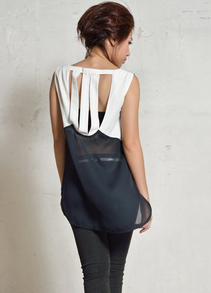 Caged Back Top